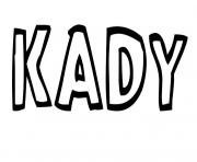 Coloriage Kady