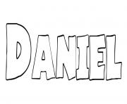 Daniel dessin à colorier