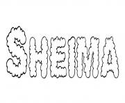 Sheima dessin à colorier