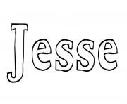 Jesse dessin à colorier