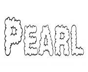 Pearl dessin à colorier