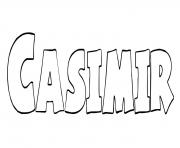Casimir dessin à colorier