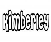 Kimberley dessin à colorier