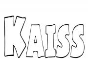 Kaiss dessin à colorier