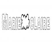 Marie claire dessin à colorier