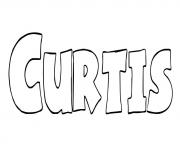 Curtis dessin à colorier