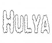 Hulya dessin à colorier