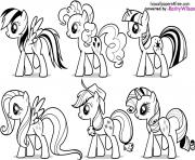 Coloriage my little poney 7 dessin