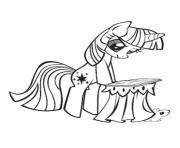 Coloriage poney shetland dessin