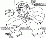 coloriage d Hulk dessin à colorier