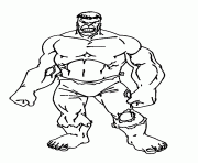 Coloriage coloriage de Bruce Banner apres transformation en Hulk