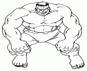 dessin de Bruce Banner en Hulk dessin à colorier