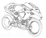 batman moto dessin à colorier