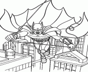 Coloriage batman avec sa cape dessin