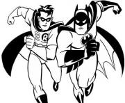 batman et robin dessin à colorier