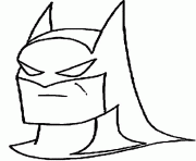 Tete de Batman dessin à colorier