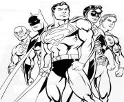 batman superman dessin à colorier