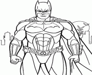 Coloriage batman et spiderman superheros dessin