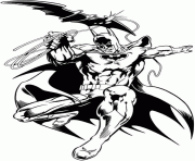 Coloriage homme chauve souris de DC Comics dessin