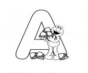 Coloriage alphabet complet entier a4 maternelle dessin