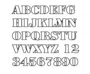 Coloriage alphabet dessin