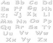 Coloriage alphabet pedagogique dessin