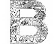 Coloriage lettre o alphabet animaux dessin