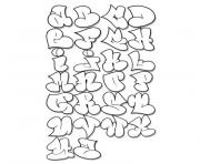 Coloriage lettres de l alphabet dessin