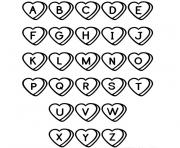 lettre alphabet dessin à colorier