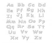 lettre de l alphabet dessin à colorier