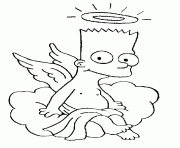 Coloriage Homer Simpson triste dessin