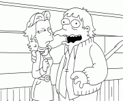 The Simpsons Barney Gumble dessin à colorier