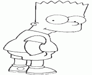 Coloriage Bart Simpson en monstre dessin