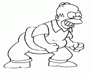 Coloriage The simpsons Homer XFL dessin