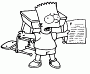 Coloriage dessin simpson Sarcastic Clerk dessin