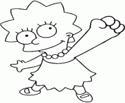 Coloriage Marge en colere dessin
