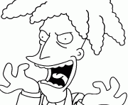 Coloriage The simpsons Chief of the police dessin