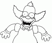 Coloriage Bart qui bave devant la tele dessin