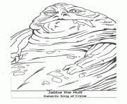 dessin starwars Jabba the Hutt dessin à colorier