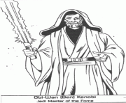 dessin starwars Obi Wan Ben Kenobi dessin à colorier