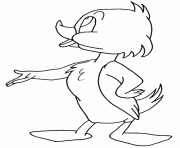 dessin animaux canard sur deux pattes dessin à colorier