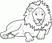 dessin animaux lion dessin à colorier