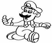 Luigi dessin à colorier