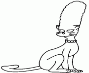 chatte Marge dessin à colorier