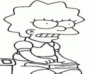 Coloriage dessin simpson Burns dessin