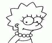 Lisa Simpson dessin à colorier