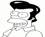 Coloriage Homer Elvis