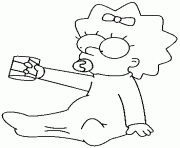 Coloriage dessin simpson Moe Szyslak est en colere dessin