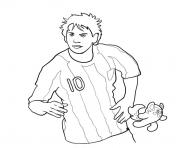 Coloriage thomas muller joueur de foot dessin