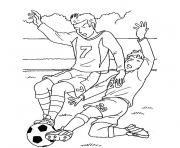 Coloriage foot facile joueur enfant dessin